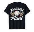 Baseball Aunt Heart Aunt Baseball T-Shirt - Minimalist Print Men Women - T-Shirt, Sweatshirt, Hoodie
