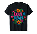 60S 70S Flower Power Groovy Love T-Shirt - Custom Art Print for Adults - T-Shirt, Sweatshirt, Hoodie