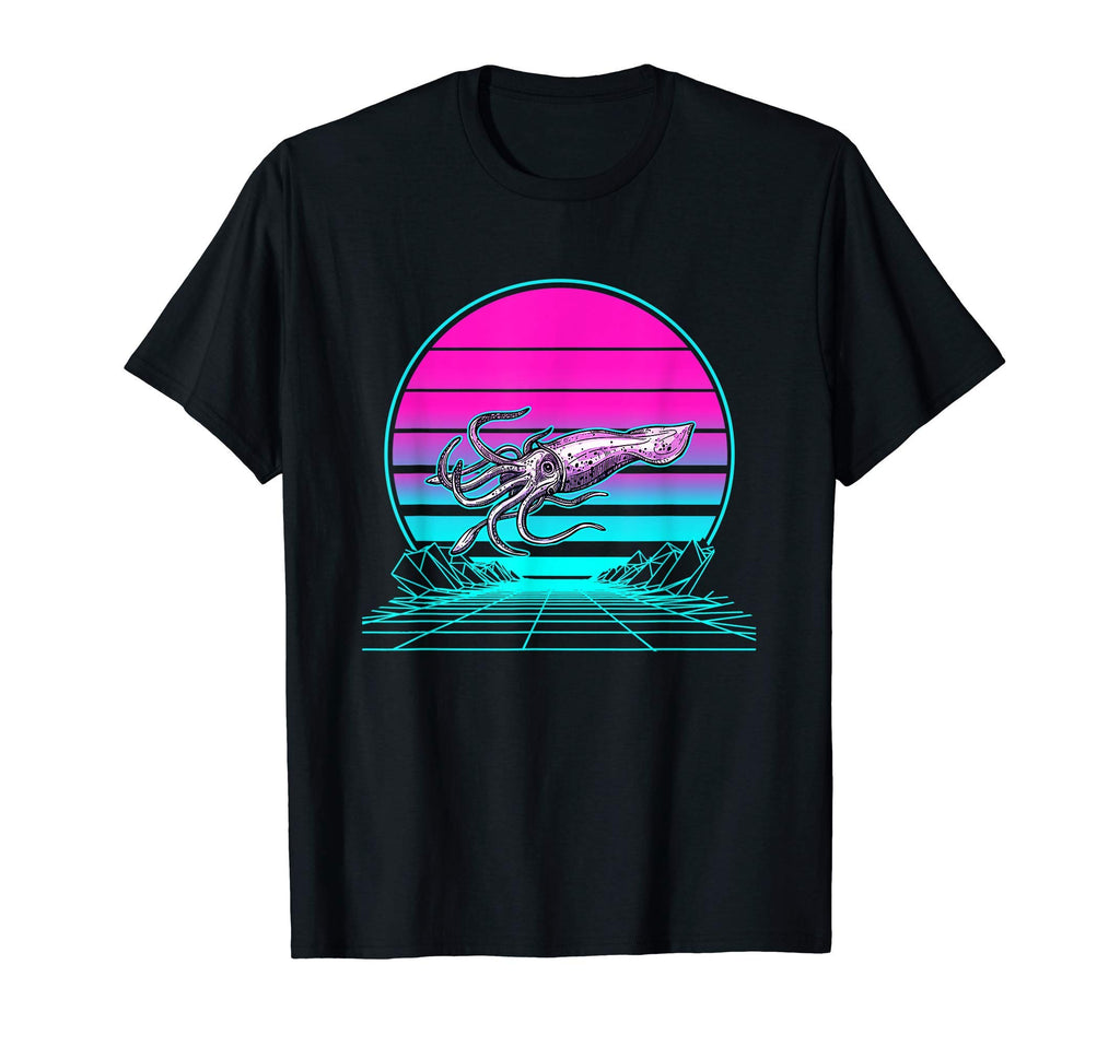Sunset Squid T-Shirt - Novelty Apparel Men Women - T-Shirt, Sweatshirt, Hoodie