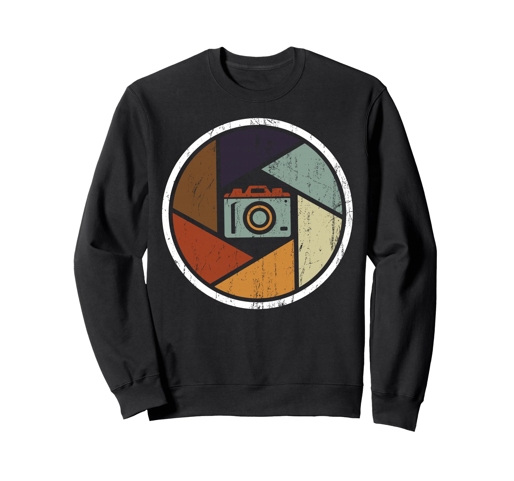 Minimalist Photographer Camera Sweatshirt - Fun Novelty Design Men Women - T-Shirt, Sweatshirt, Hoodie