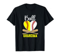 Ball Grandma Heart Softball T-Shirt - Casual Everyday Wear Men Women - T-Shirt, Sweatshirt, Hoodie
