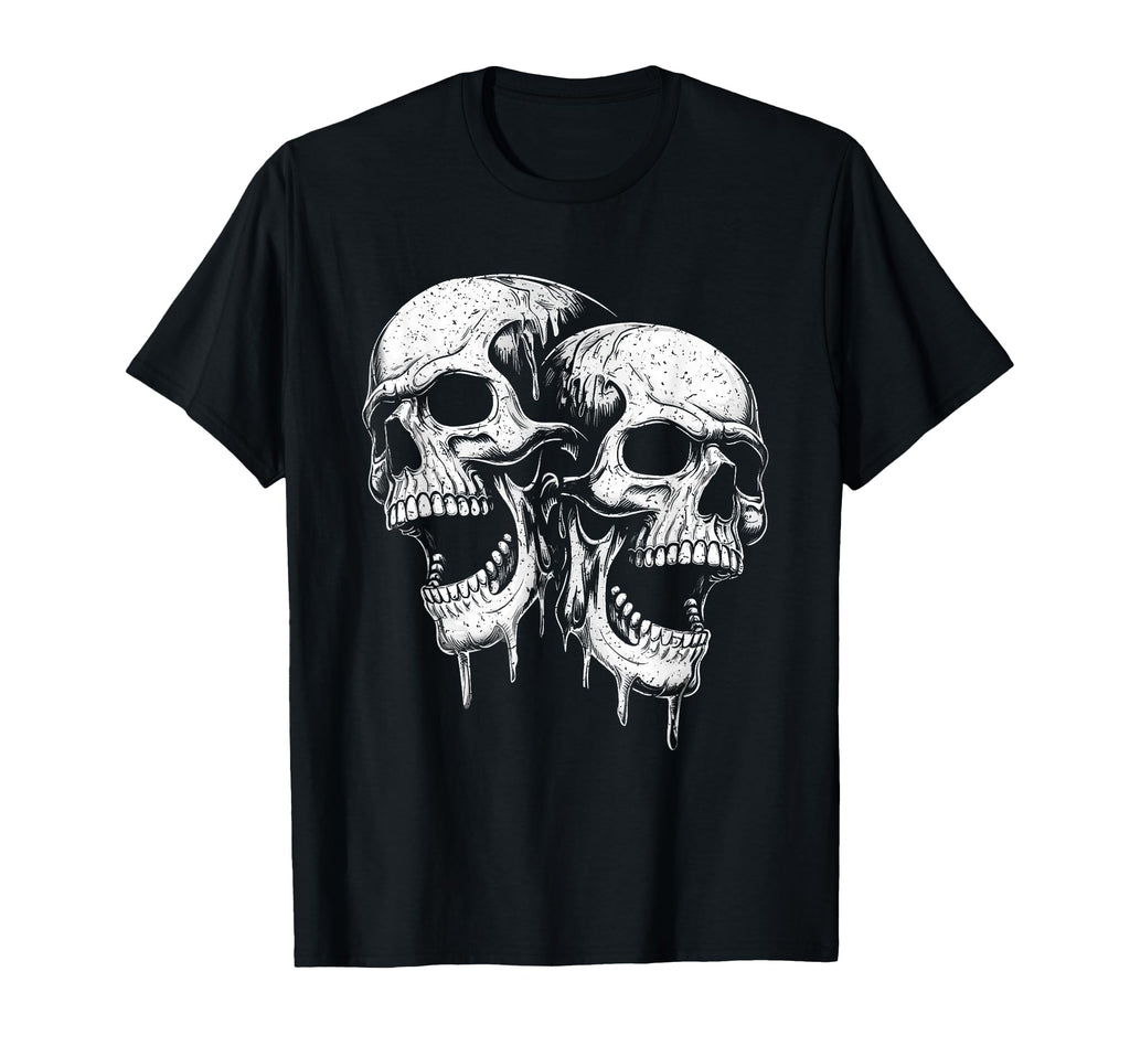 Screaming Skull Skulls Grunge 90S Gothic T-Shirt - Streetwear Style Unisex - T-Shirt, Sweatshirt, Hoodie