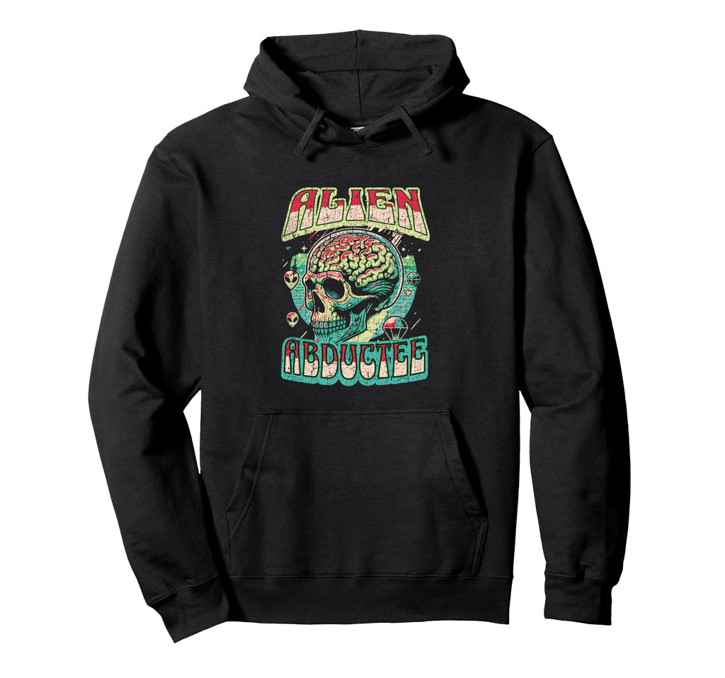 Alien Abductee Alien Head Colorful Rave Hoodie - Novelty Apparel Unisex - T-Shirt, Sweatshirt, Hoodie