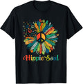 Daisy Peace Sign Hippie Soul Freedom Flower Slogan - Adult & Kids T-Shirts, Sweatshirts & Hoodies apparel design preview 1