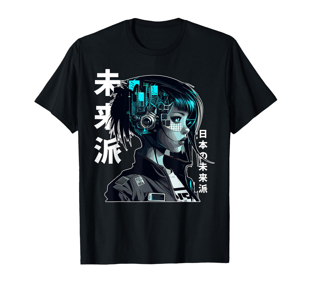Japanese Anime Urban Cyber Vaporwave T-Shirt - Custom Art Print for Adults - T-Shirt, Sweatshirt, Hoodie