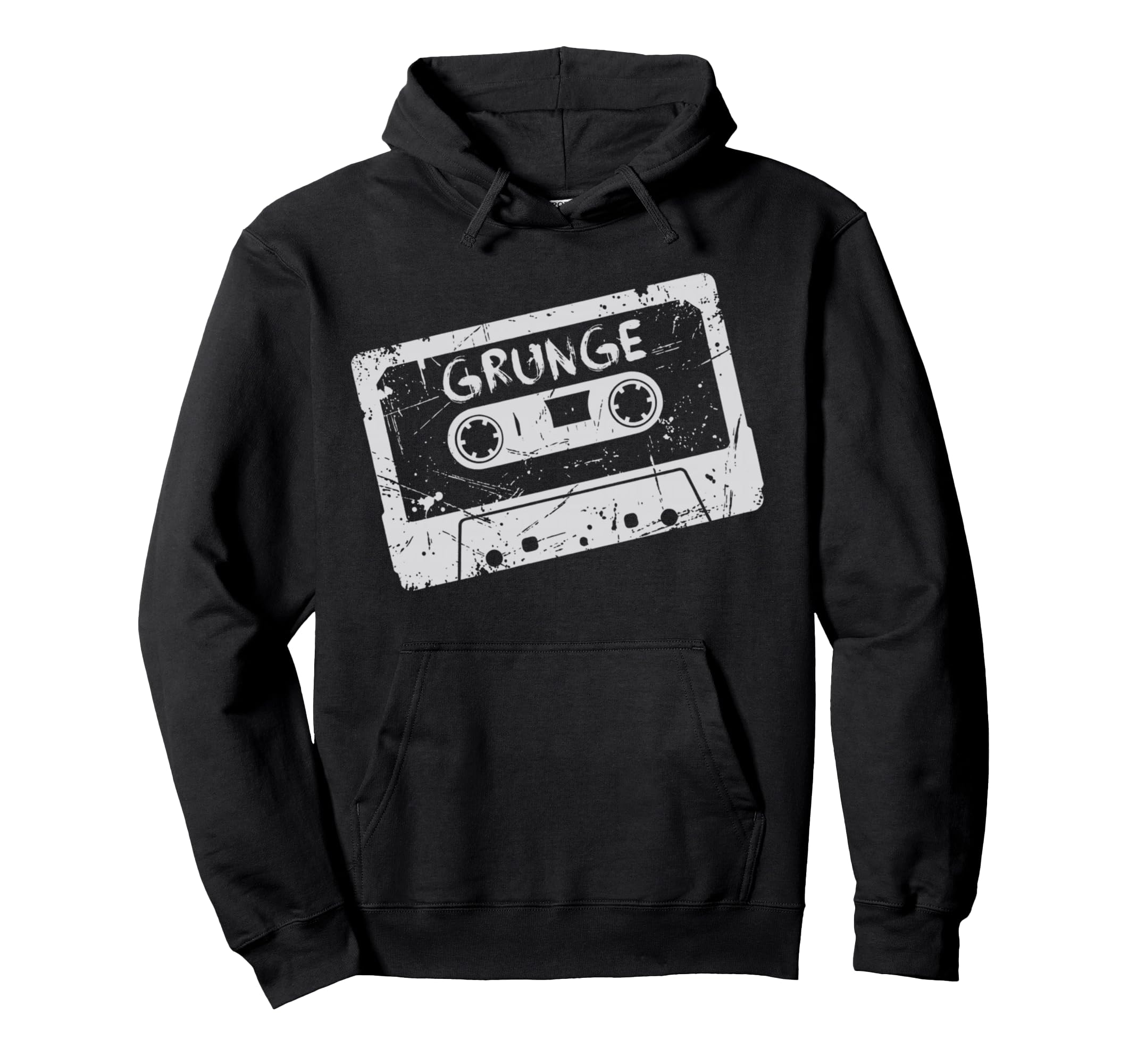 Grunge Cassette Tape Throwback Hoodie - Streetwear Style for Adults - T-Shirt, Sweatshirt, Hoodie