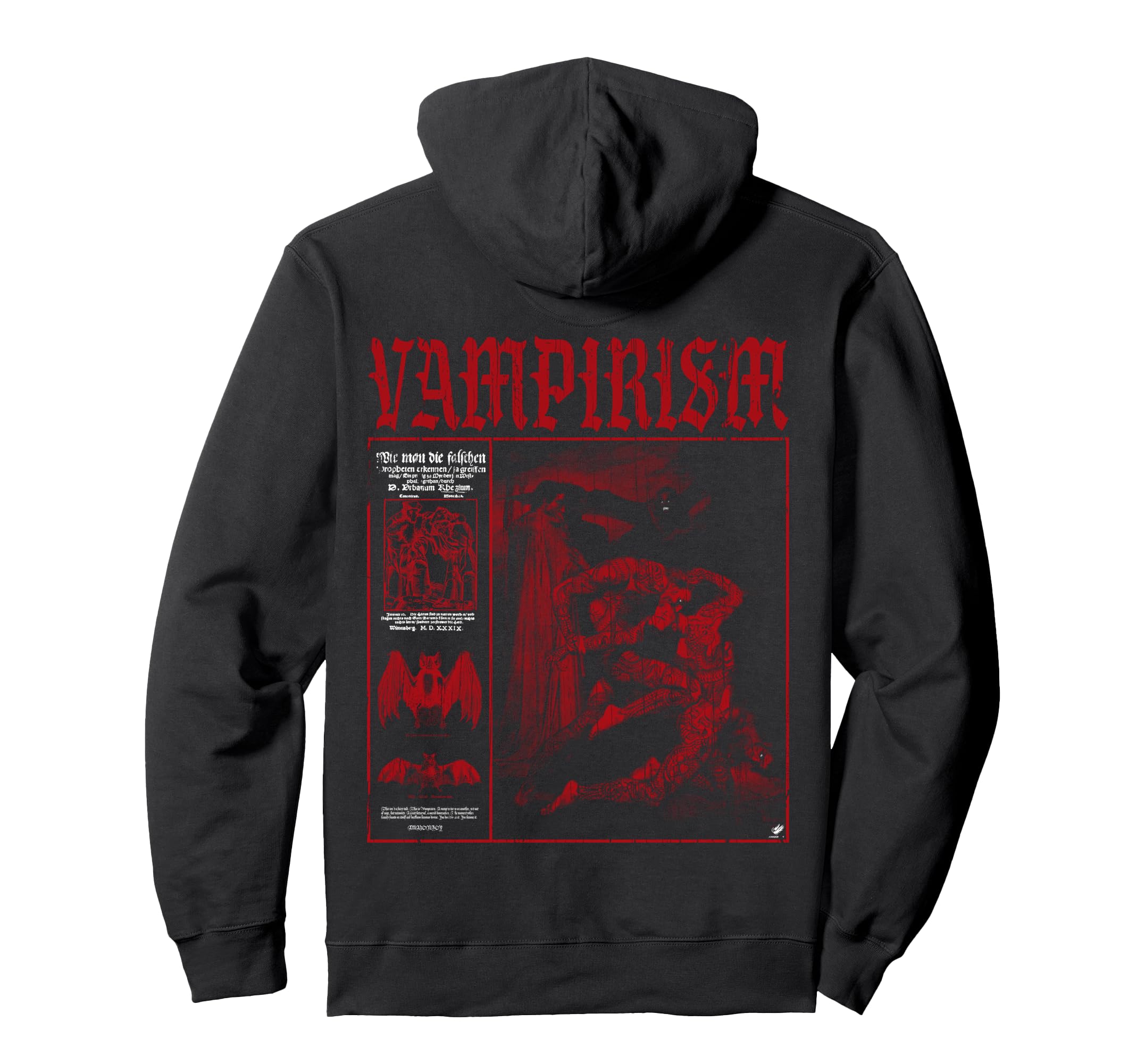 Dark Gothic Satanic Vampire Emo Y2K Hoodie - Trendy Graphic for Adults - T-Shirt, Sweatshirt, Hoodie