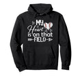 My Heart Is That Field Baseball Hoodie - Minimalist Print for Adults - T-Shirt, Sweatshirt, Hoodie