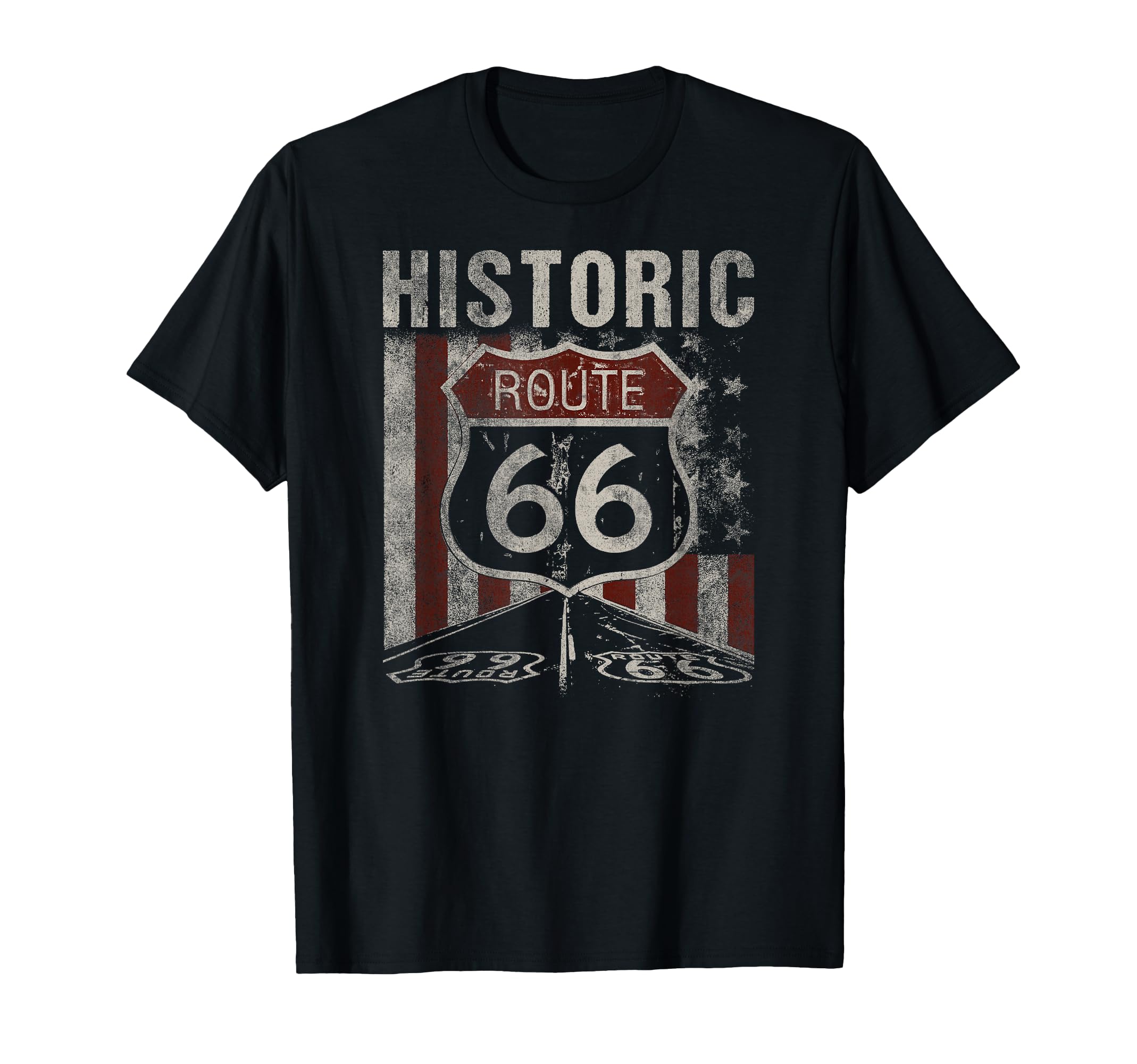 Historic U S Route 66 Highway America T-Shirt - Streetwear Style Men Women - T-Shirt, Sweatshirt, Hoodie