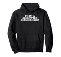 Im Committed Delusionship Funny Y2K Hoodie - Minimalist Print for Adults - T-Shirt, Sweatshirt, Hoodie