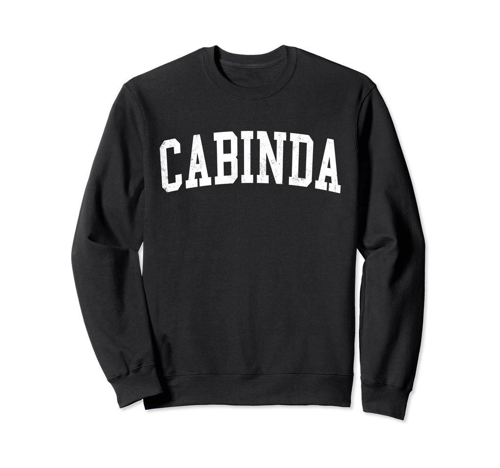 Cabinda Angola Distressed White Sweatshirt - Novelty Apparel Men Women - T-Shirt, Sweatshirt, Hoodie