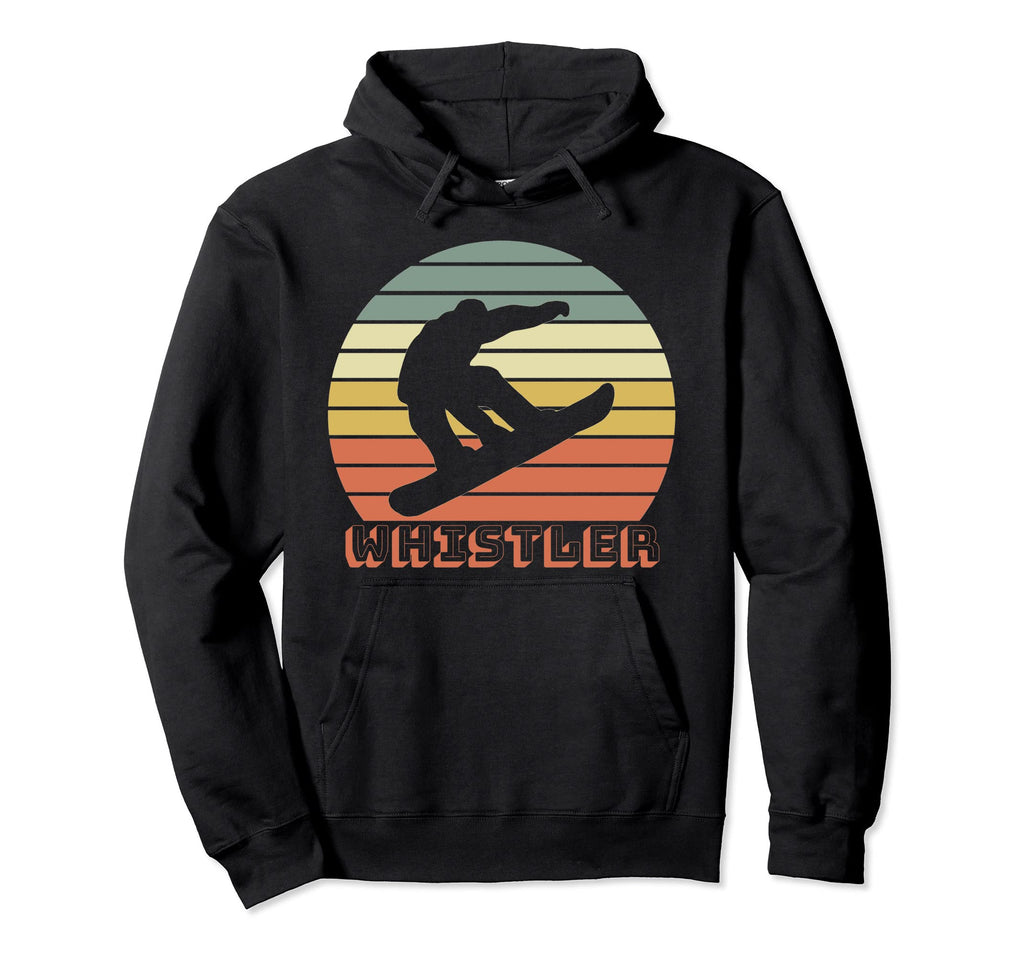 Whistler Snowboarder Sunset Hoodie - Trendy Graphic Men Women - T-Shirt, Sweatshirt, Hoodie