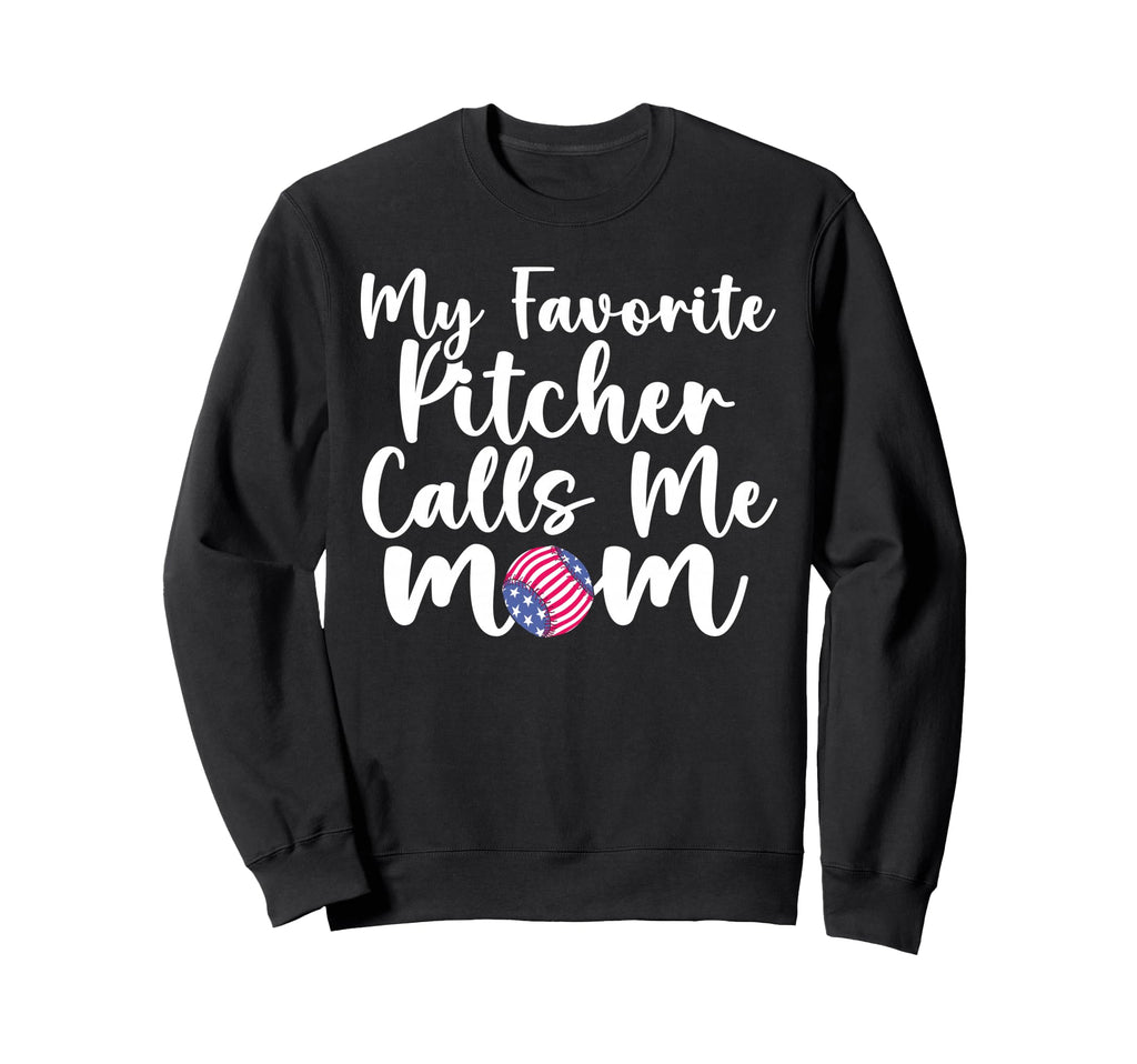 Baseball Mom Patriotic My Favorite Sweatshirt - Streetwear Style Unisex - T-Shirt, Sweatshirt, Hoodie