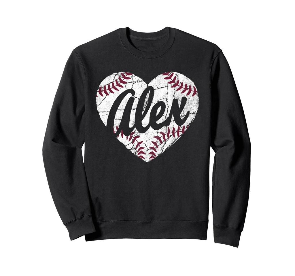 Alex Baseball Personalized Sweatshirt - Casual Everyday Wear for Adults - T-Shirt, Sweatshirt, Hoodie