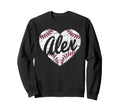 Alex Baseball Personalized Sweatshirt - Casual Everyday Wear for Adults - T-Shirt, Sweatshirt, Hoodie