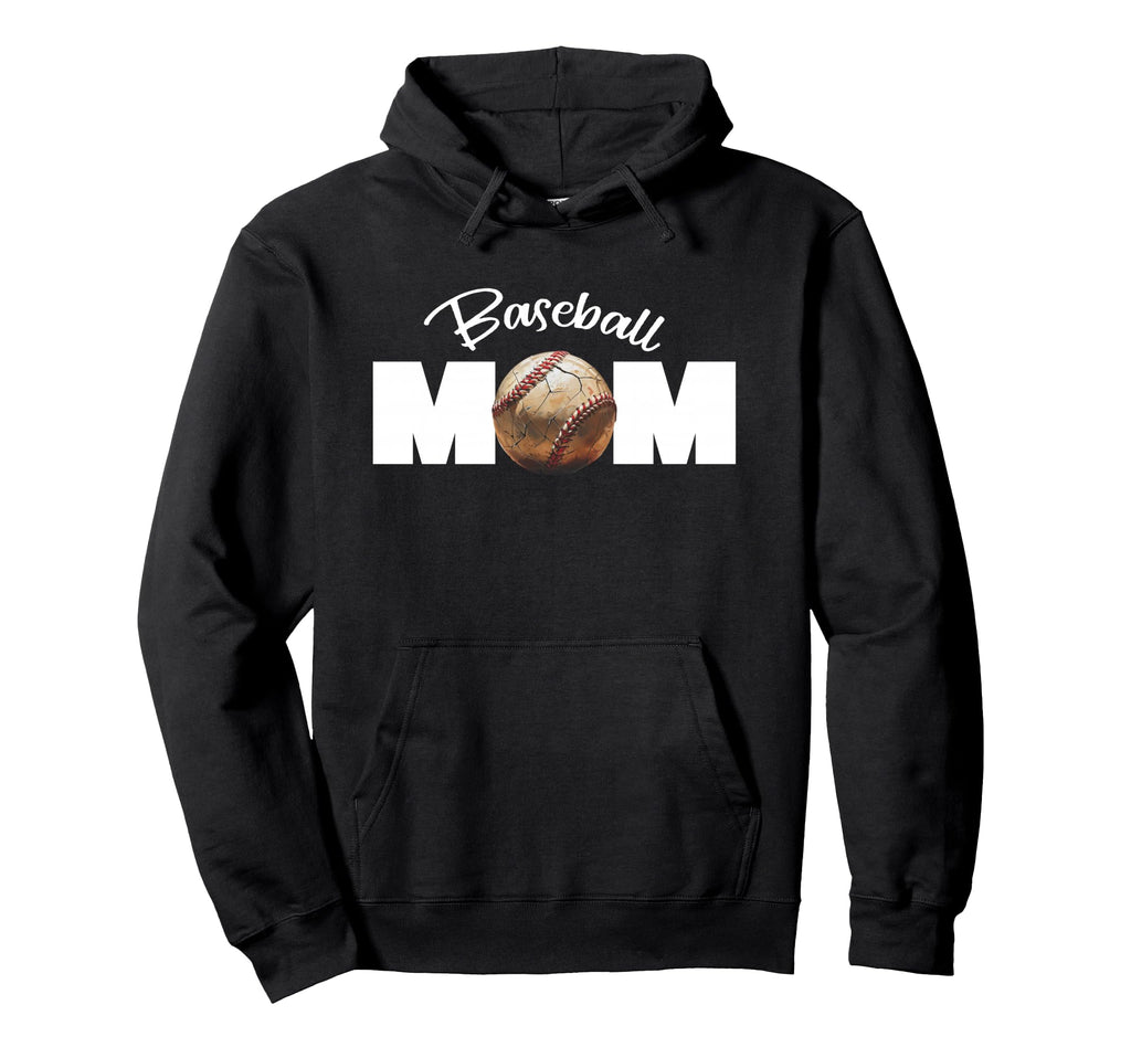 Baseball Mom Hoodie - Casual Everyday Wear Men Women - T-Shirt, Sweatshirt, Hoodie