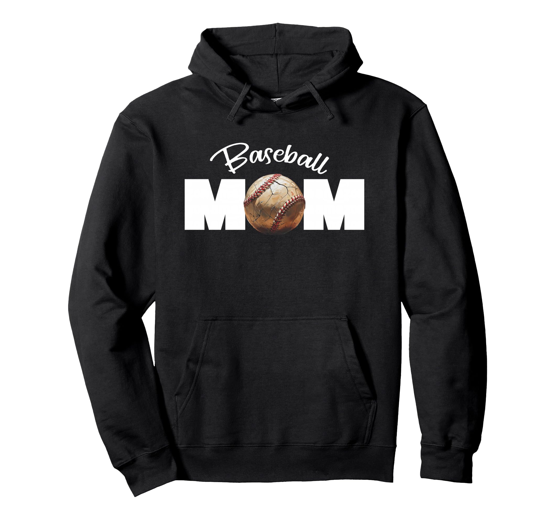 Baseball Mom Hoodie - Casual Everyday Wear Men Women - T-Shirt, Sweatshirt, Hoodie