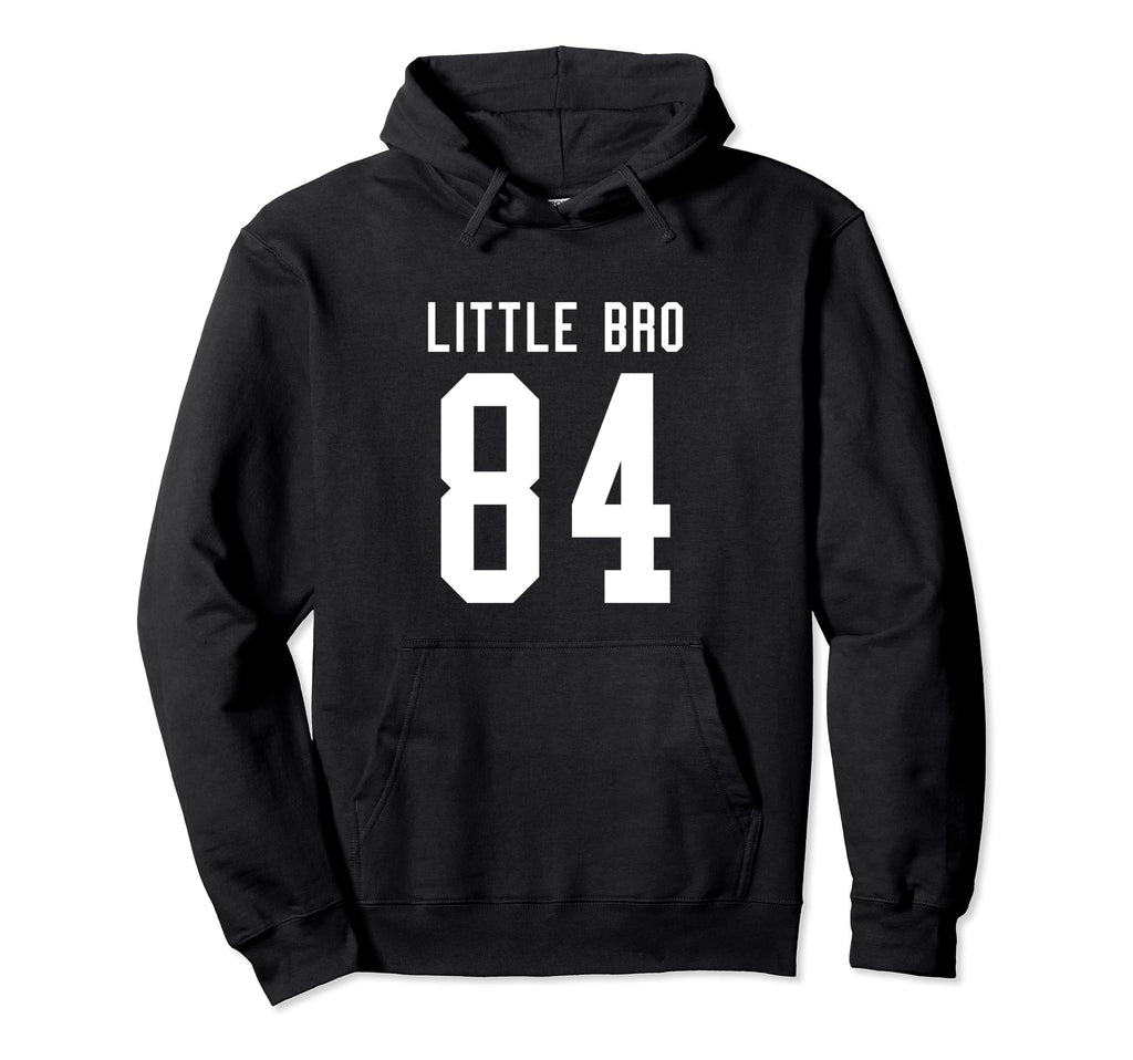 Number 84 Little Bro Biggest Fan Hoodie - Fun Novelty Design Men Women - T-Shirt, Sweatshirt, Hoodie