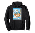 Surfing Digital Ramen Bowl Japanese Hoodie - Novelty Apparel for Adults - T-Shirt, Sweatshirt, Hoodie
