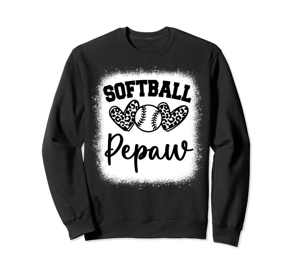 Personalized Baseball Heart Pepaw Sweatshirt - Custom Art Print Unisex - T-Shirt, Sweatshirt, Hoodie