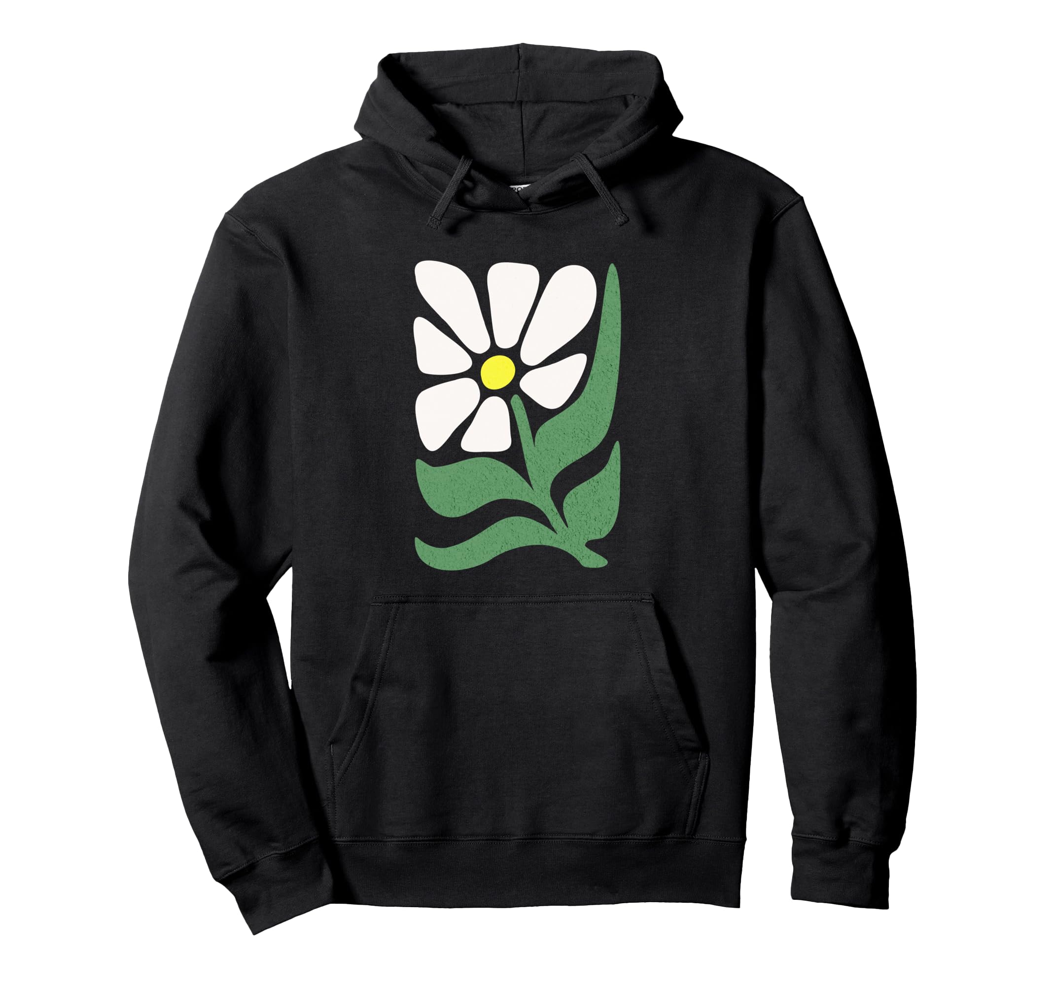 Boho Daisy Flower Abstract Hippie Floral Hoodie - Novelty Apparel Unisex - T-Shirt, Sweatshirt, Hoodie