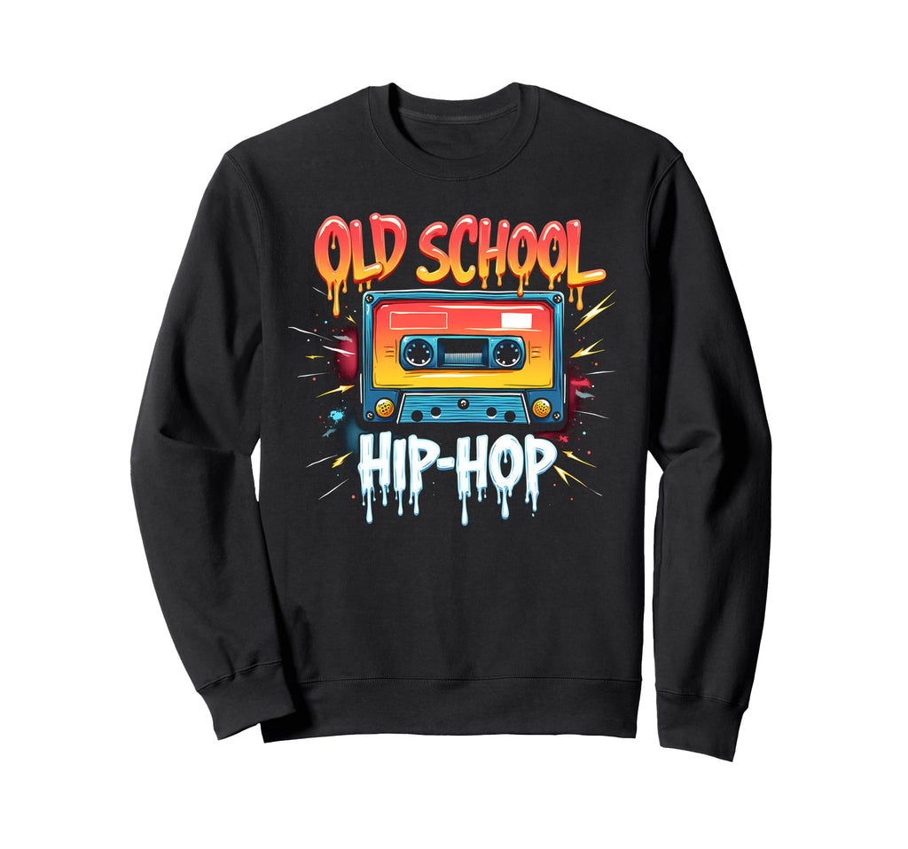 Nostalgic Old School Hiphop Cassette Sweatshirt - Fun Novelty Design Unisex - T-Shirt, Sweatshirt, Hoodie