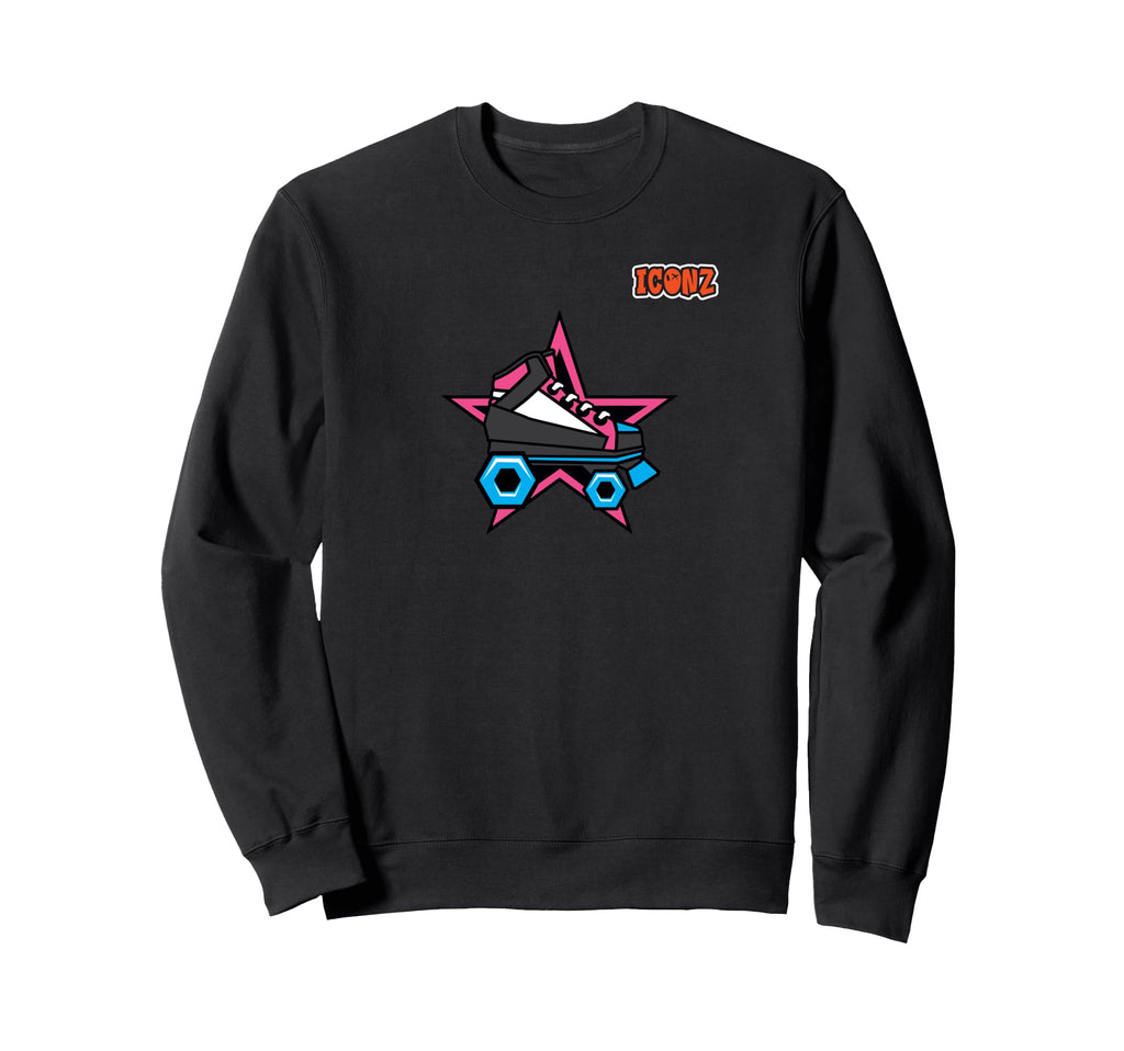 Roller Skates Emoticon Emoji Sweatshirt - Novelty Apparel for Adults - T-Shirt, Sweatshirt, Hoodie