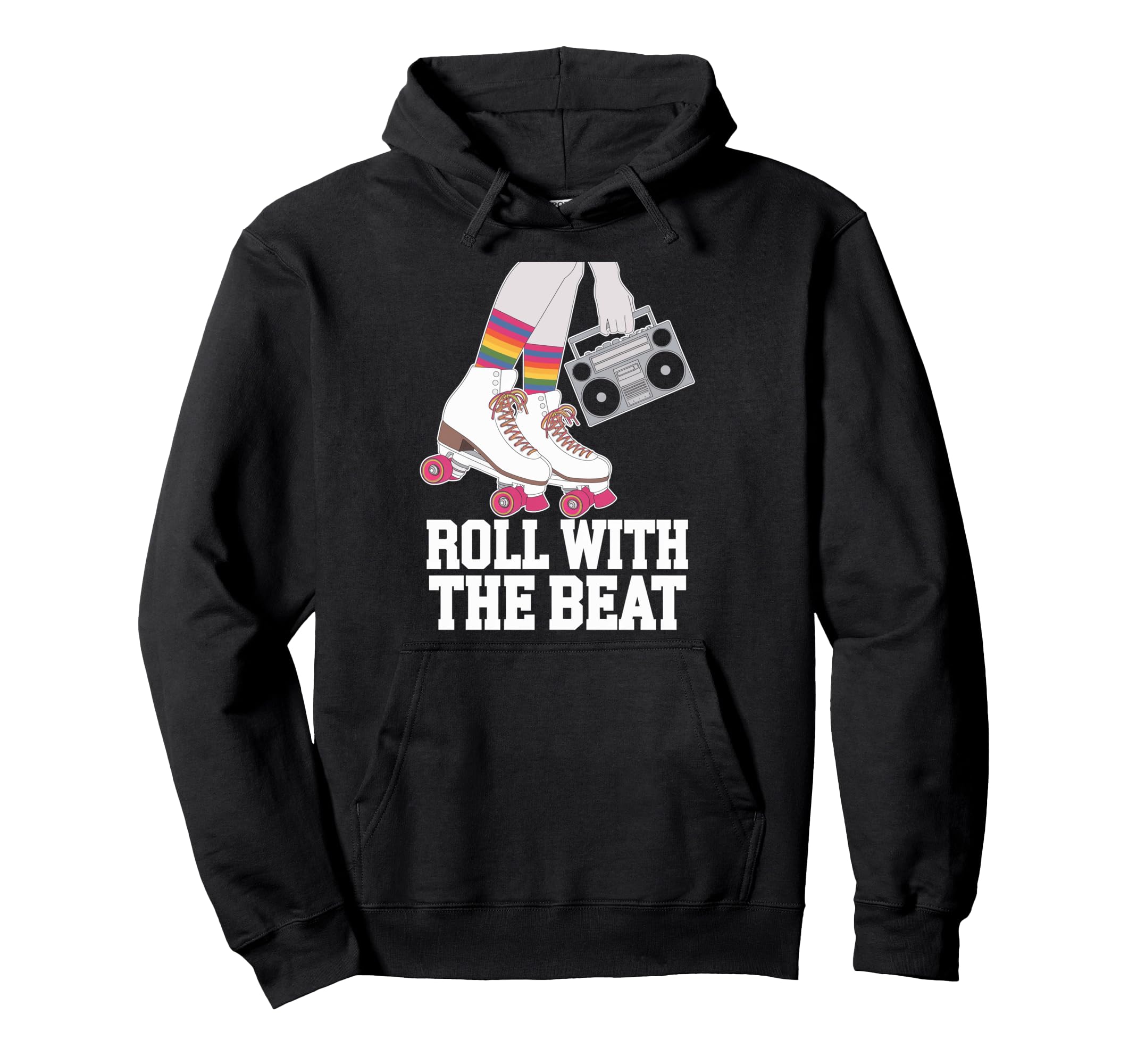 Rollerskates Funny 80S Roller Disco Hoodie - Fun Novelty Design Unisex - T-Shirt, Sweatshirt, Hoodie