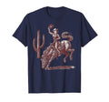 Cowgirl Bucking Bronco Desert Western T-Shirt - Aesthetic Graphic Unisex - T-Shirt, Sweatshirt, Hoodie