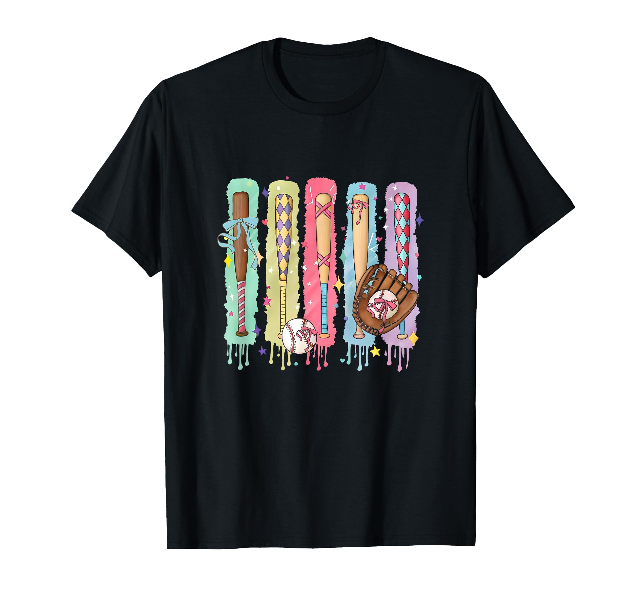 Game Day Baseball Bow T Ball Mama T-Shirt - Trendy Graphic Unisex - T-Shirt, Sweatshirt, Hoodie