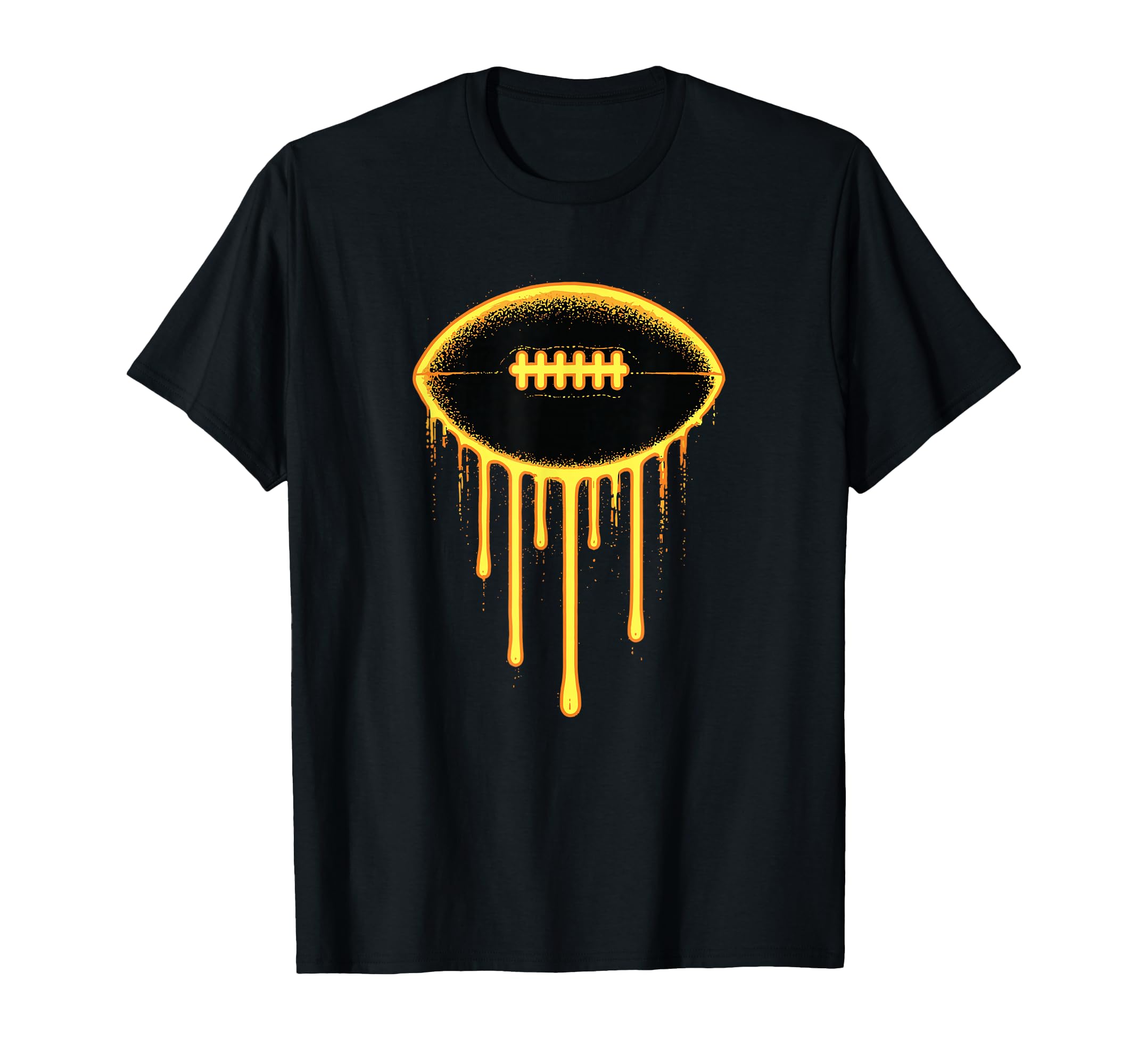 Football Drip Ice Cream Lineman Wr T-Shirt - Fun Novelty Design for Adults - T-Shirt, Sweatshirt, Hoodie