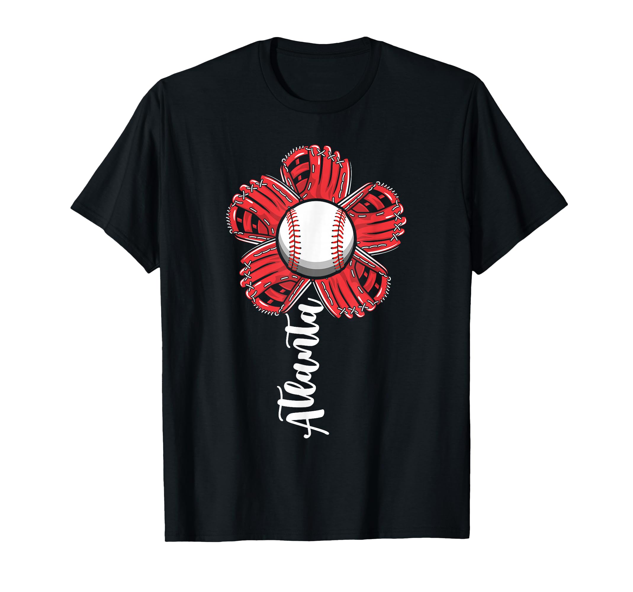 Flower Atlanta Baseball Lover Game T-Shirt - Streetwear Style for Adults - T-Shirt, Sweatshirt, Hoodie