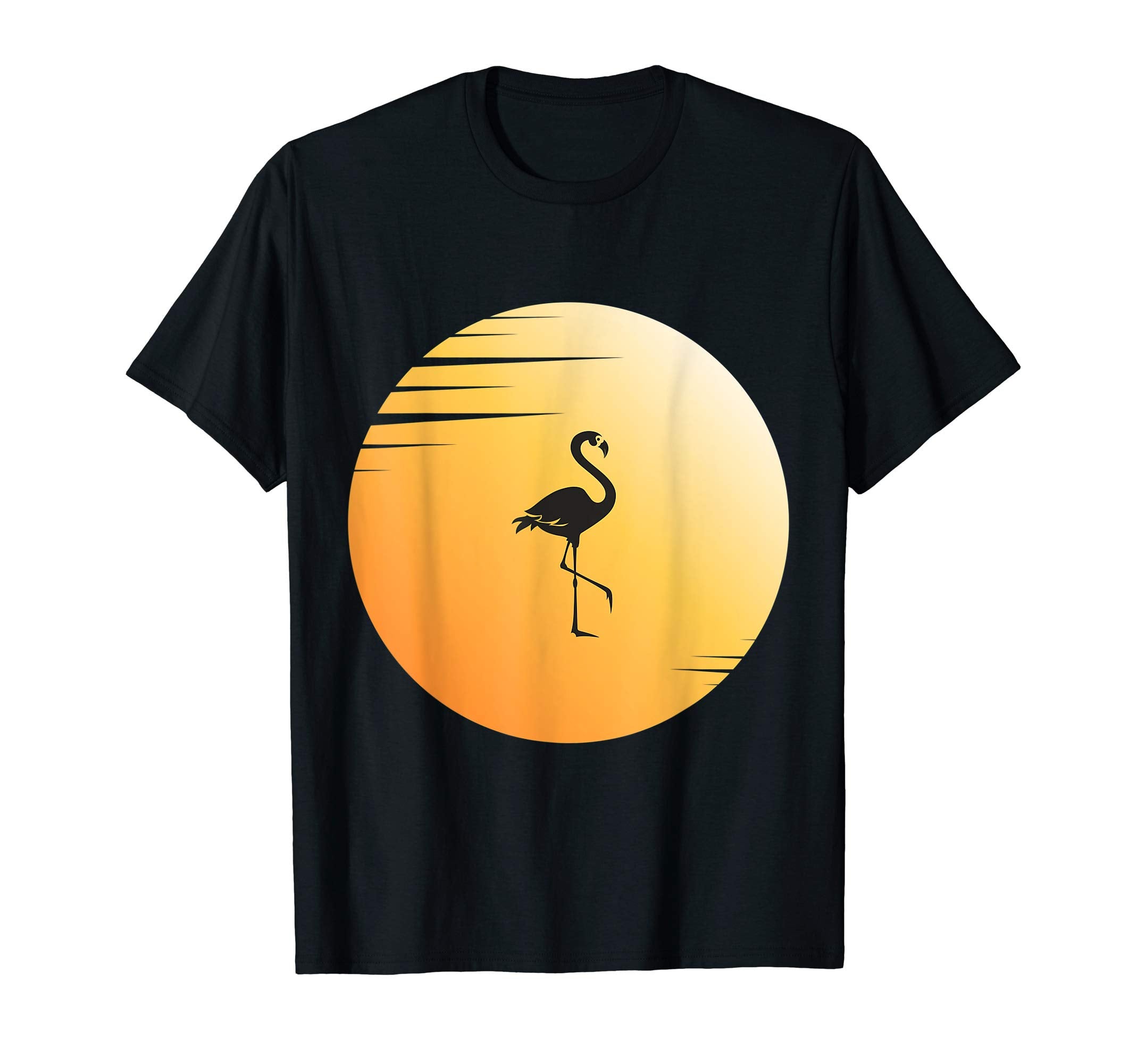 Sunset Silhouette Flamingo T-Shirt - Aesthetic Graphic Unisex - T-Shirt, Sweatshirt, Hoodie