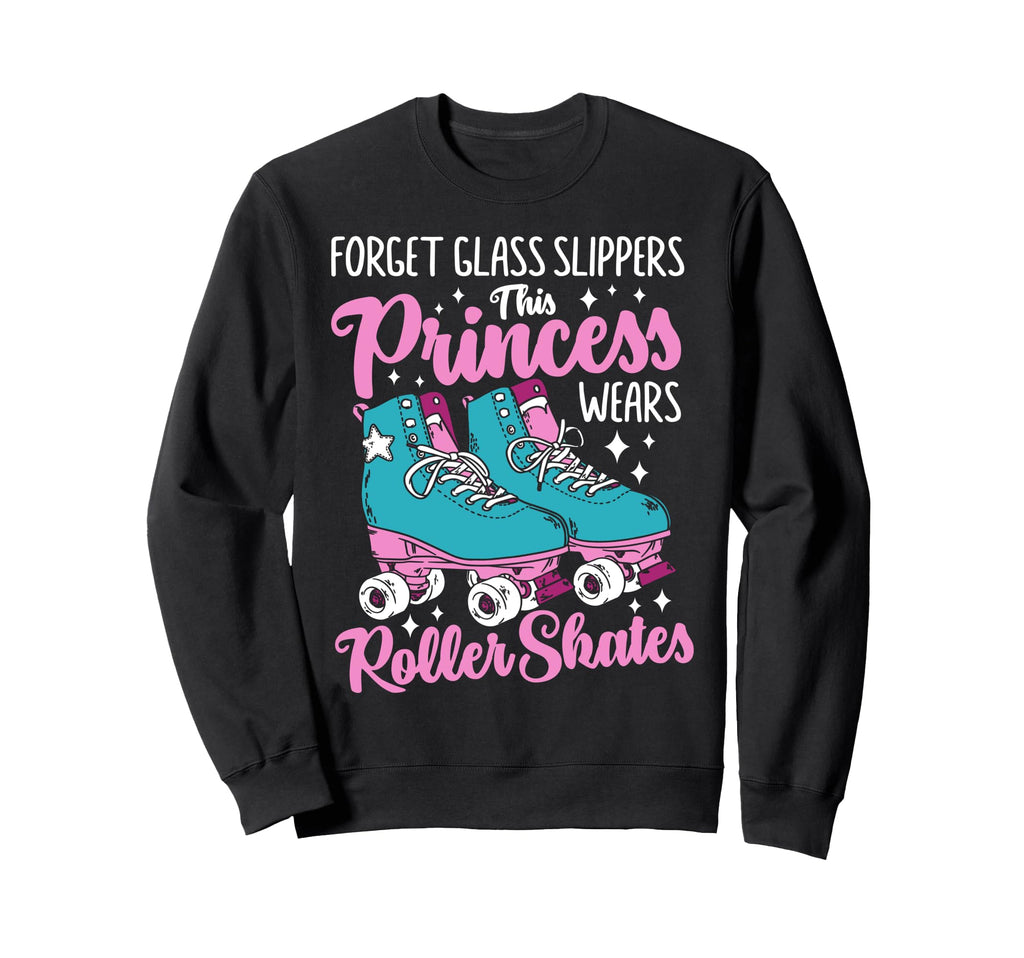 Roller Skating Skate 1970S Forget Glass Sweatshirt - Trendy Graphic Unisex - T-Shirt, Sweatshirt, Hoodie