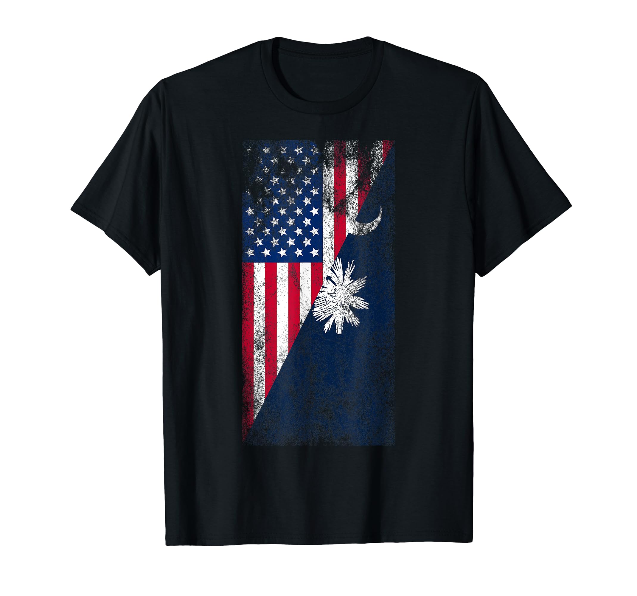 Usa South Carolina Flags American South T-Shirt - Aesthetic Graphic Unisex - T-Shirt, Sweatshirt, Hoodie