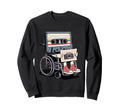 Funny Old Cassette Tape Cartoon Sweatshirt - Streetwear Style Unisex - T-Shirt, Sweatshirt, Hoodie