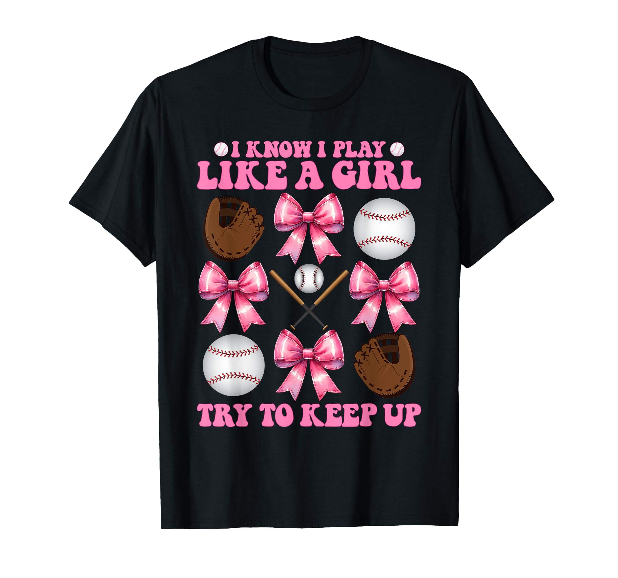 Baseball Mom Mama Coquette I Know I T-Shirt - Aesthetic Graphic Men Women - T-Shirt, Sweatshirt, Hoodie