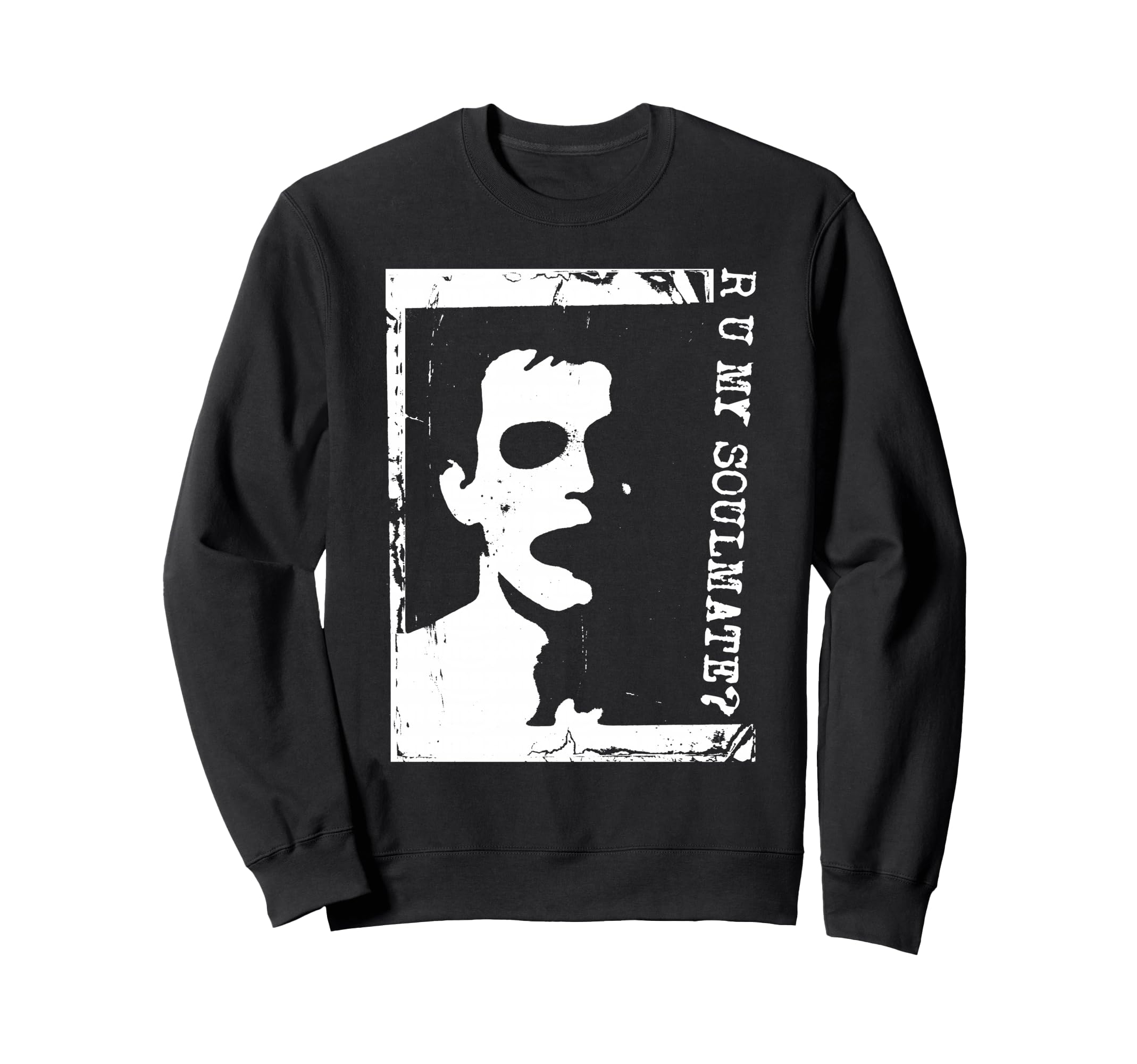 Punk Goth 90S Grunge Stencil Sweatshirt - Aesthetic Graphic Unisex - T-Shirt, Sweatshirt, Hoodie