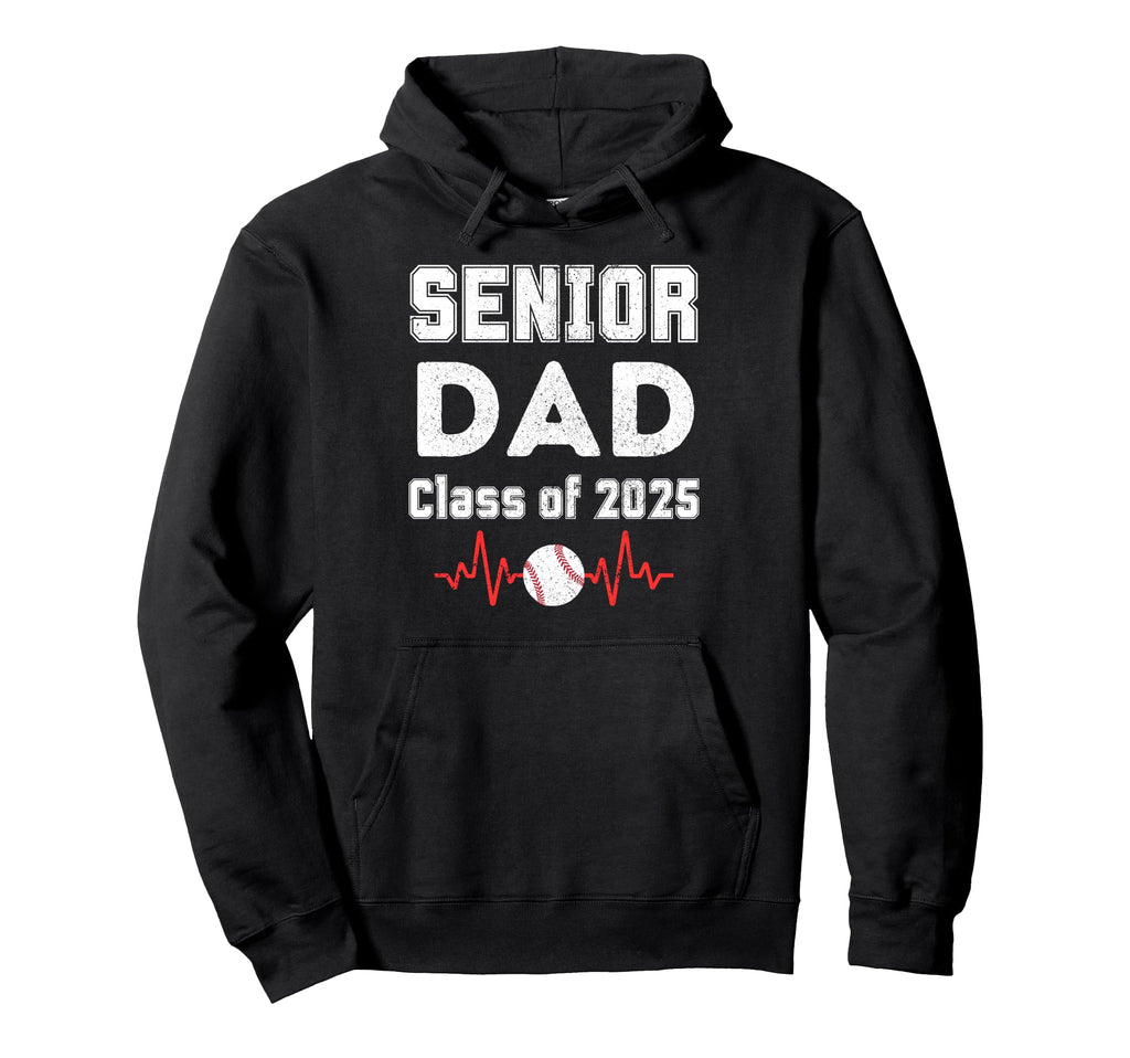 Senior Dad Class 2025 School Hoodie - Fun Novelty Design for Adults - T-Shirt, Sweatshirt, Hoodie