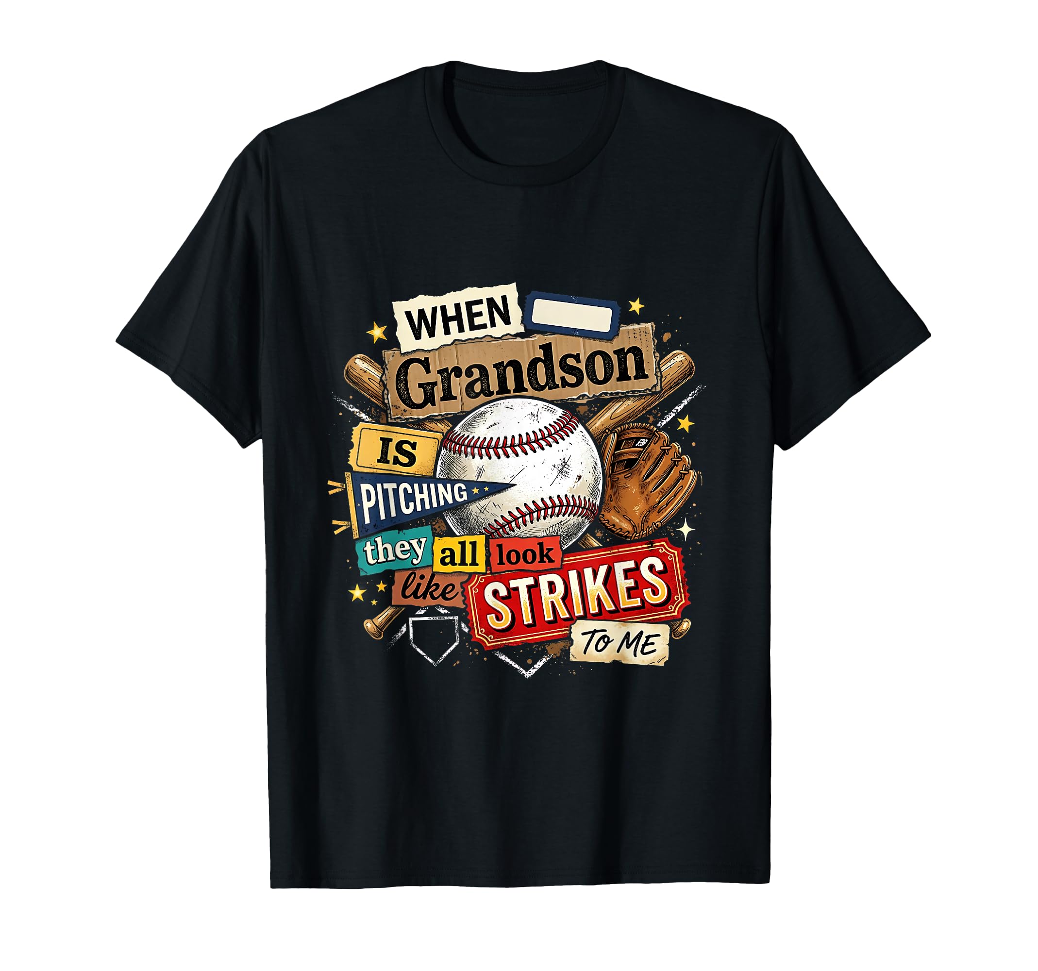 When Grandson Is Pitching Baseball Proud T-Shirt - Streetwear Style Unisex - T-Shirt, Sweatshirt, Hoodie