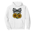 Checkered Bow Sunflower Y2K Aesthetic Hoodie - Unique Graphic Men Women - T-Shirt, Sweatshirt, Hoodie