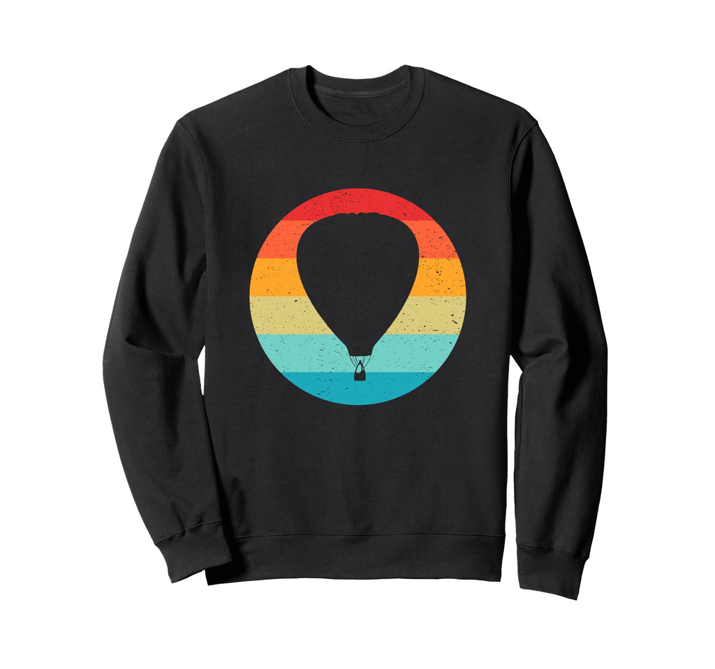 Hot Air Balloon Silhouette Sunset Sweatshirt - Trendy Graphic Unisex - T-Shirt, Sweatshirt, Hoodie