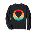 Hot Air Balloon Silhouette Sunset Sweatshirt - Trendy Graphic Unisex - T-Shirt, Sweatshirt, Hoodie