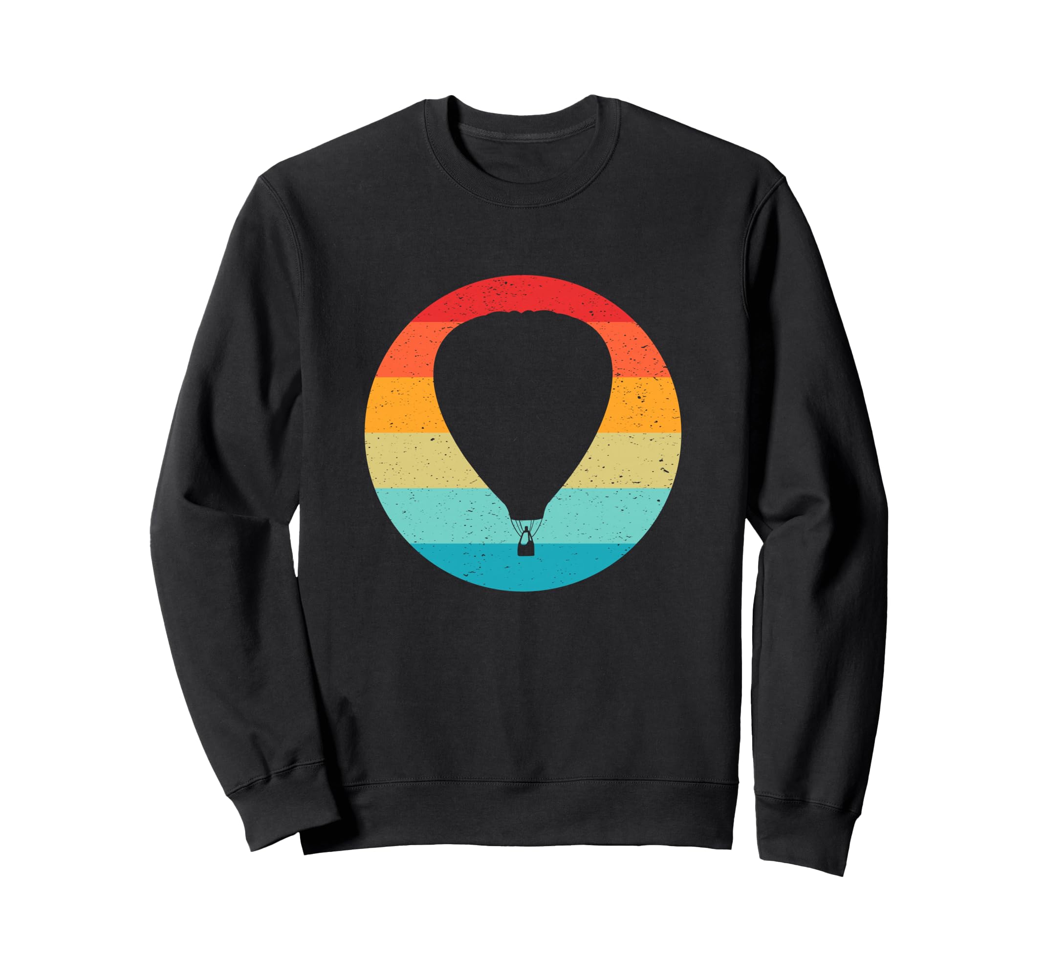 Hot Air Balloon Silhouette Sunset Sweatshirt - Trendy Graphic Unisex - T-Shirt, Sweatshirt, Hoodie