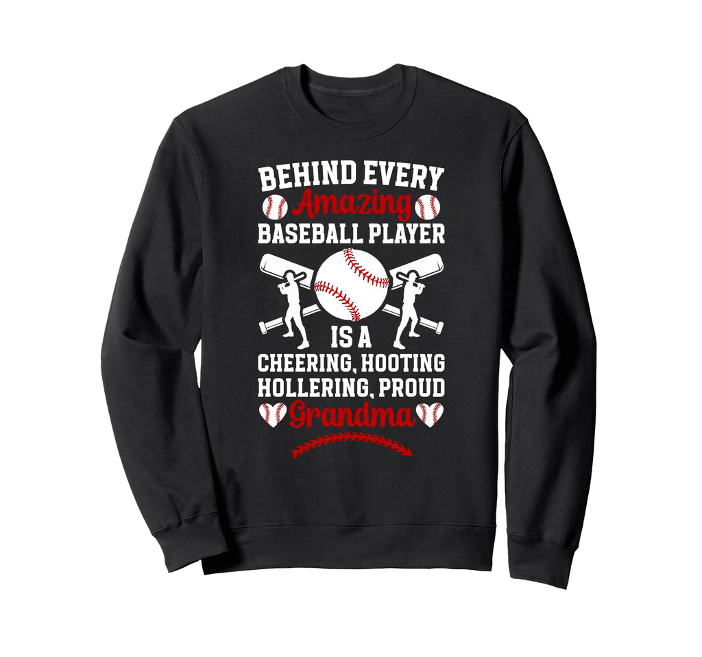 Proud Grandma Baseball Player Sweatshirt - Aesthetic Graphic Unisex - T-Shirt, Sweatshirt, Hoodie