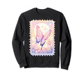 Pastel Butterfly Dreamy Nostalgia Sweatshirt - Minimalist Print for Adults - T-Shirt, Sweatshirt, Hoodie