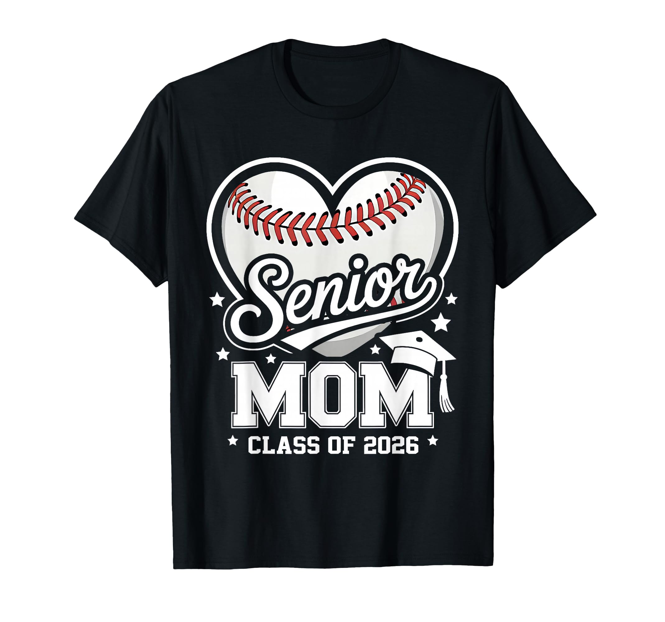 Proud Senior Mom Class 2026 Baseball T-Shirt - Custom Art Print Men Women - T-Shirt, Sweatshirt, Hoodie