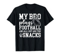 My Bro Plays Football Brother T-Shirt - Minimalist Print Men Women - T-Shirt, Sweatshirt, Hoodie
