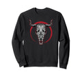 Bull Skull Cow Head Boho Gift Sweatshirt - Aesthetic Graphic Men Women - T-Shirt, Sweatshirt, Hoodie