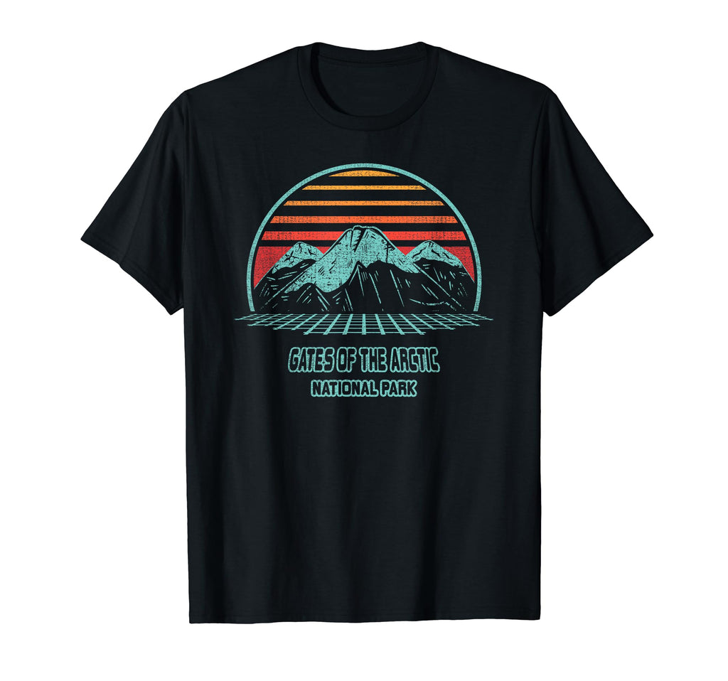 Gates Arctic National Park Hiking 80S T-Shirt - Custom Art Print Unisex - T-Shirt, Sweatshirt, Hoodie